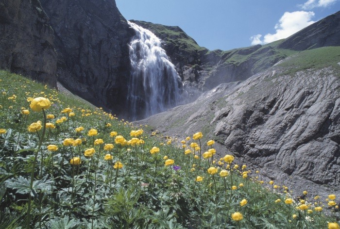 Engstligen waterval in Zwitserland
