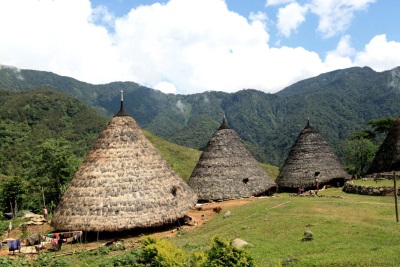 Traditioneel dorp in Indonesië