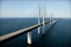 Oresund brug tussen Denemarken en Zweden