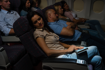 Boeing helpt 't slapen in een vliegtuig