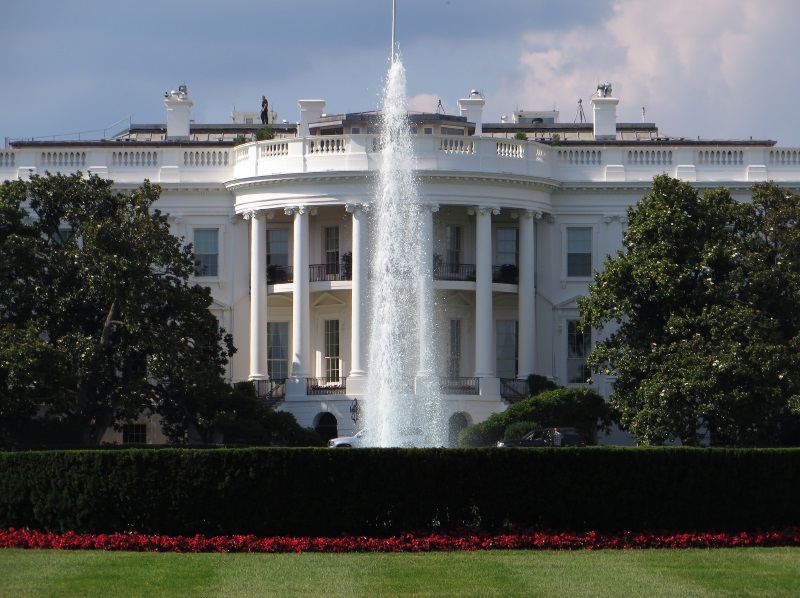 Voorkant Witte Huis in Washington D.C.
