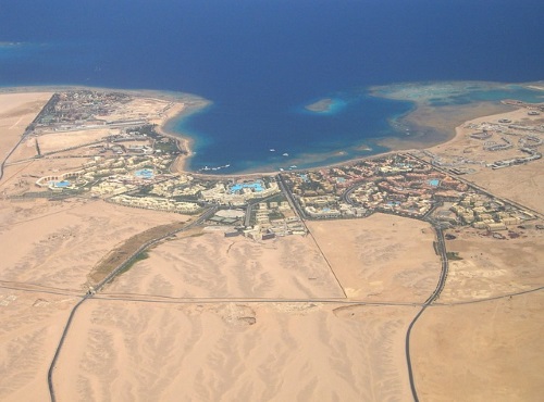 Vliegen naar Hurghada, Egypte