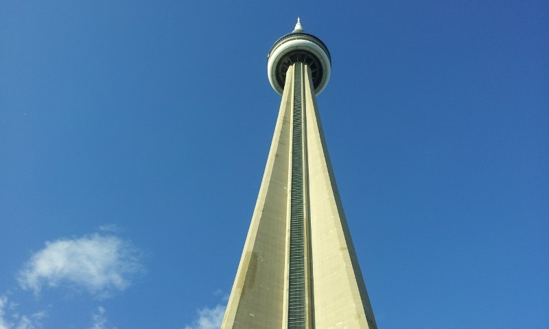 Close-up van CN Tower in Toronto