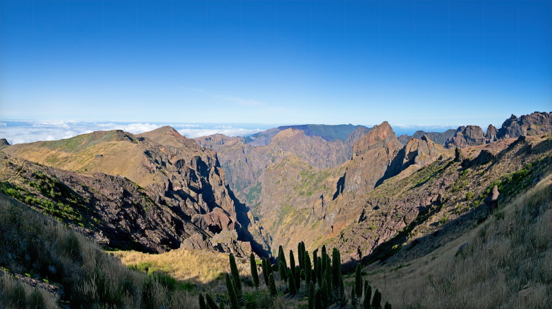 Uitzicht vanaf berg Madeira