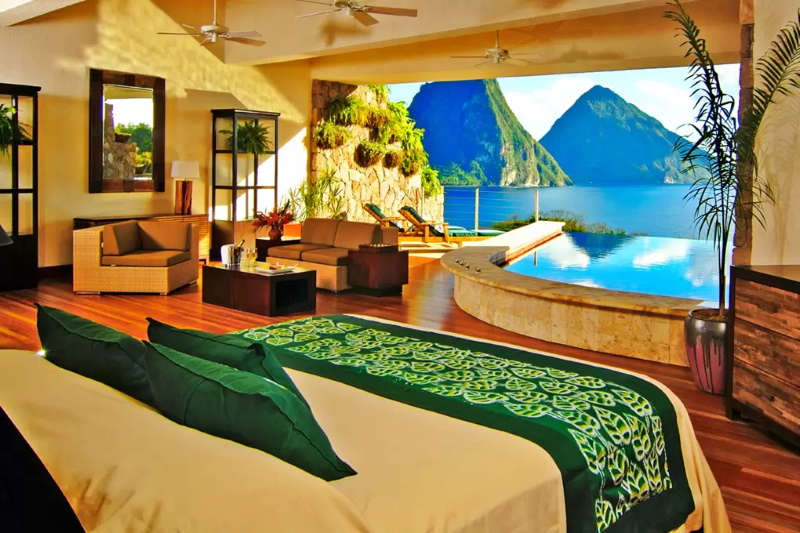 Jade Mountain Resort op Saint Lucia