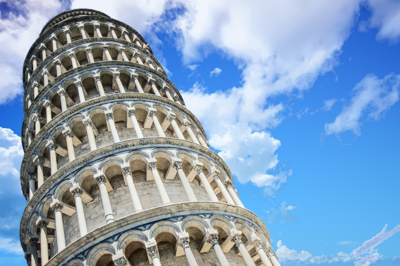 Pisa toren in Italië