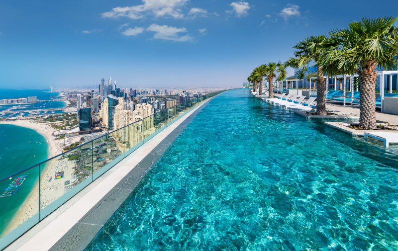 Dubai hoogste zwembad