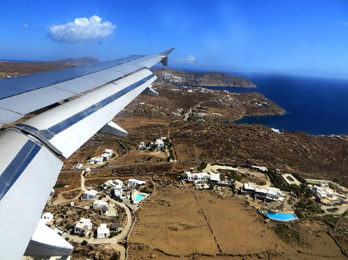 Griekenland reizen vliegtuig