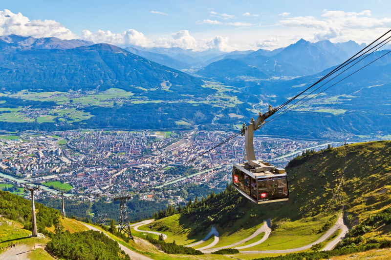 Innsbruck zomer kabelbaan