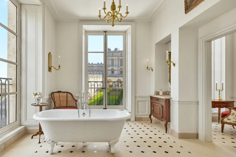 Badkamer in hotel van Paleis van Versailles