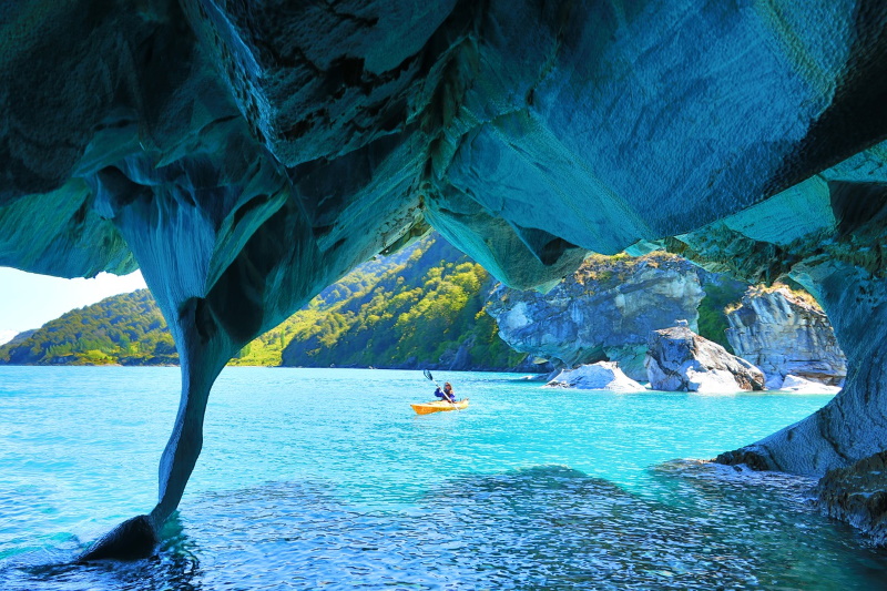 Marmeren grotten in Chili