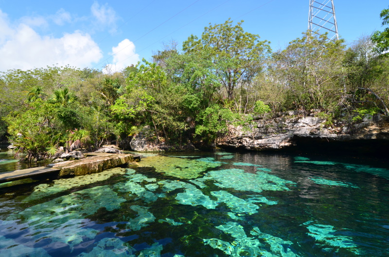 Cenote Azul bij Playa del Carmen