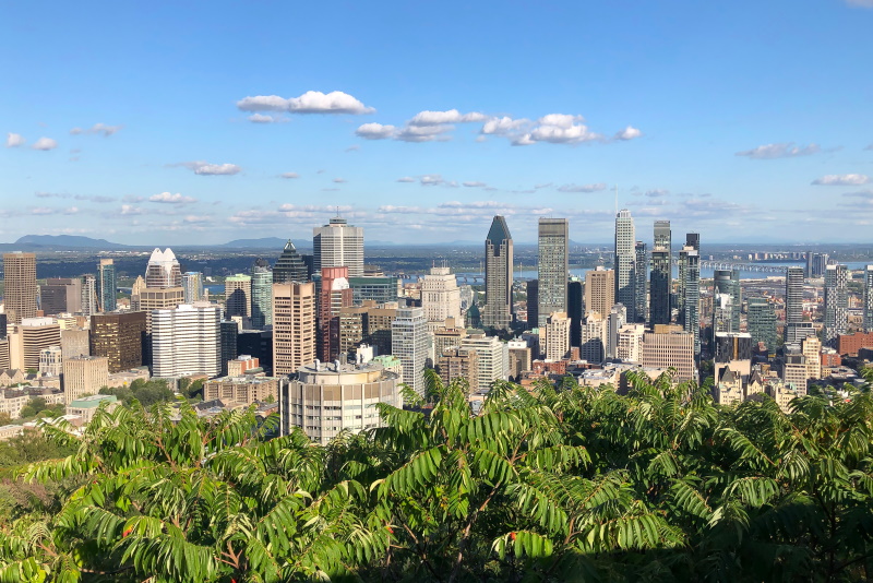 Uitzicht Mont Royal in Montreal
