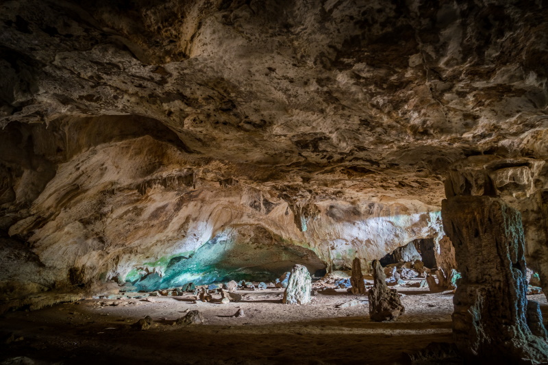 Curacao natuur grotten