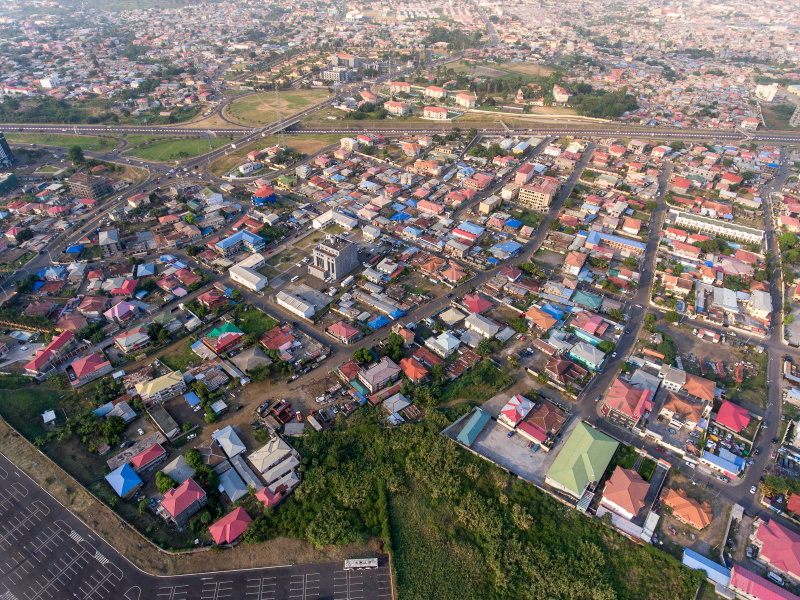 Hoofdstad Malabo in Equatoriaal-Guinea