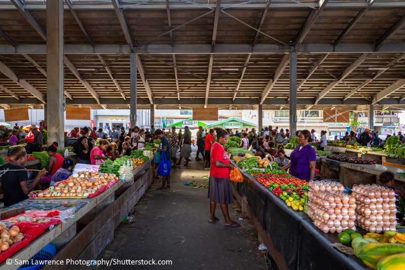 Honiara markt op Salomonseilanden