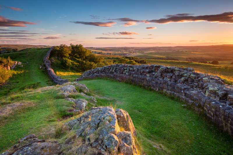 Muur van Hadrianus in Engeland