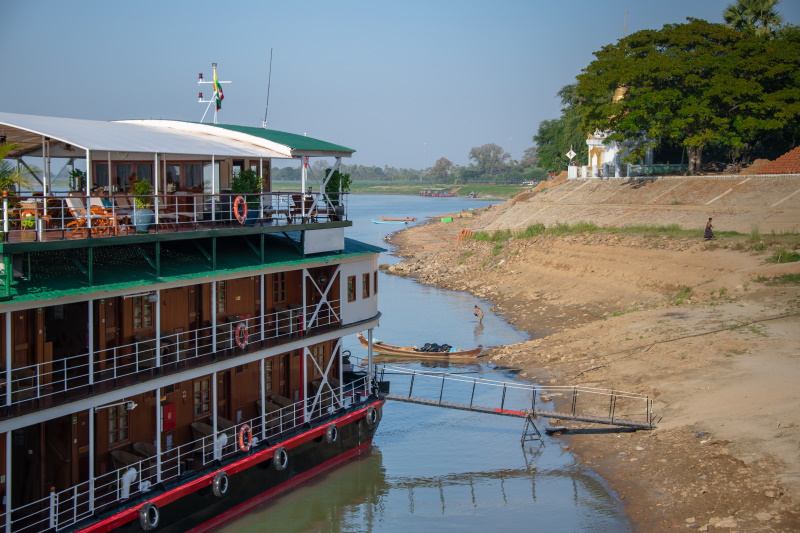 Irrawaddy rivier in Myanmar