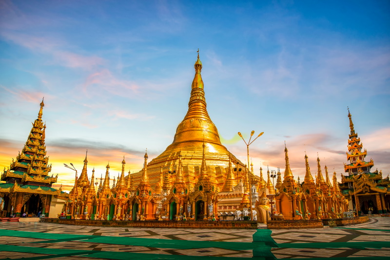 Schwedagon-pagode in Myanmar