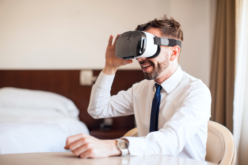 Virtual reality hotel