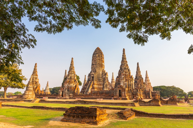 Wat Chai Watthanaram tempels in Ayutthaya